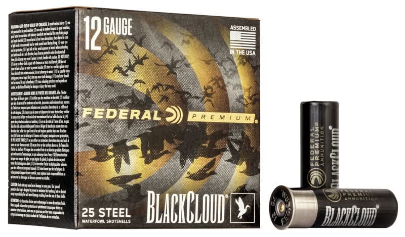 Federal Black Cloud 12 Gauge, 3" shell, size 2 shot, 25 rounds