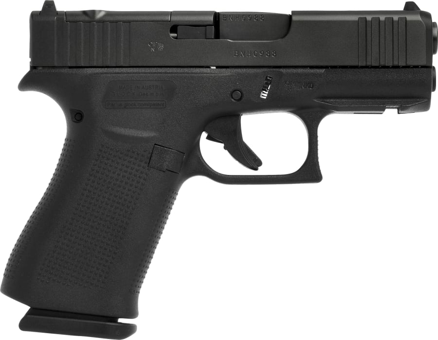 Glock 43X FR MOS 9mm Luger Pistol, 15+1 rd, 3.41" barrel, Black
