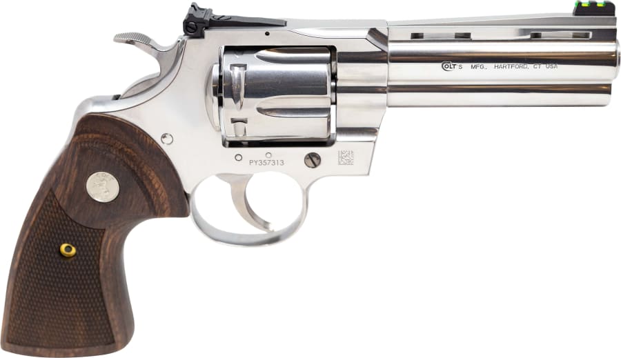 Colt Python Target 357 Mag Revolver, 6 rd, 4.25" barrel, Stainless Steel
