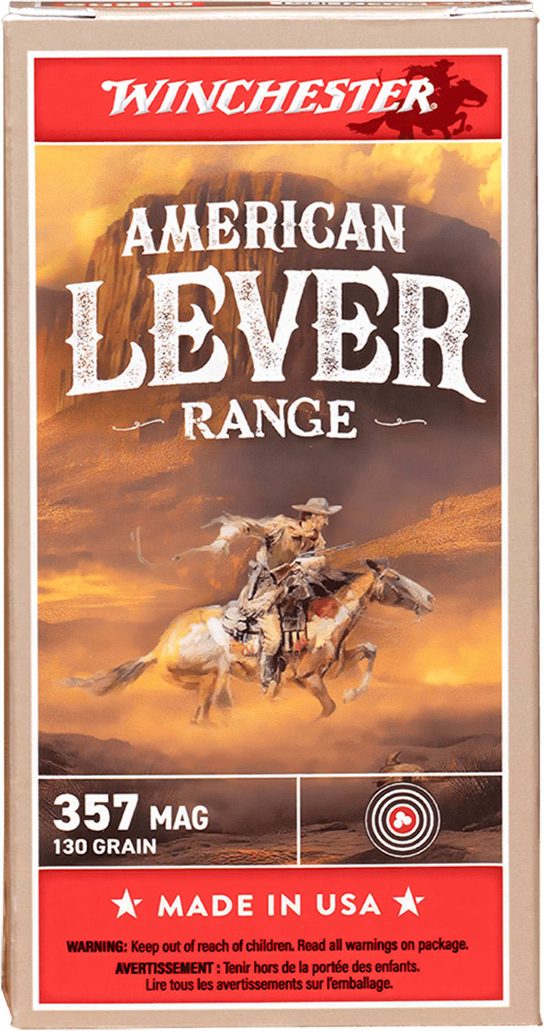 Winchester American Lever Range 357 Mag, 130 gr Full Metal Jacket, 50 rounds