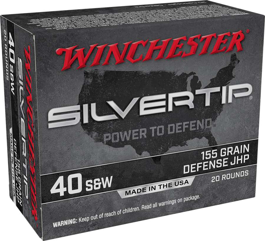 Winchester 40 S&w, 155 gr Silvertip HP, 20 rounds