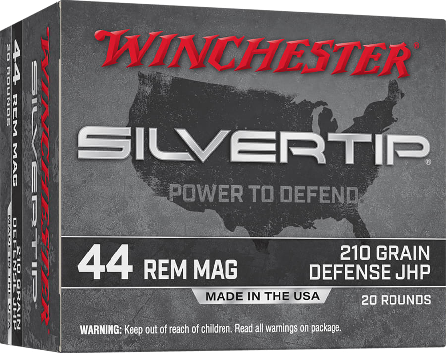 Winchester 44 Rem Mag, 210 gr Silvertip JHP, 20 rounds