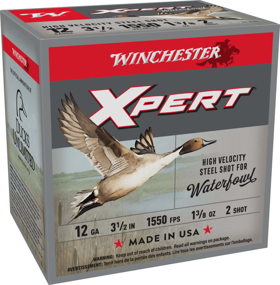 Winchester Xpert Waterfowl 12 Gauge, 3.5" shell, size 2 shot, 25 rounds