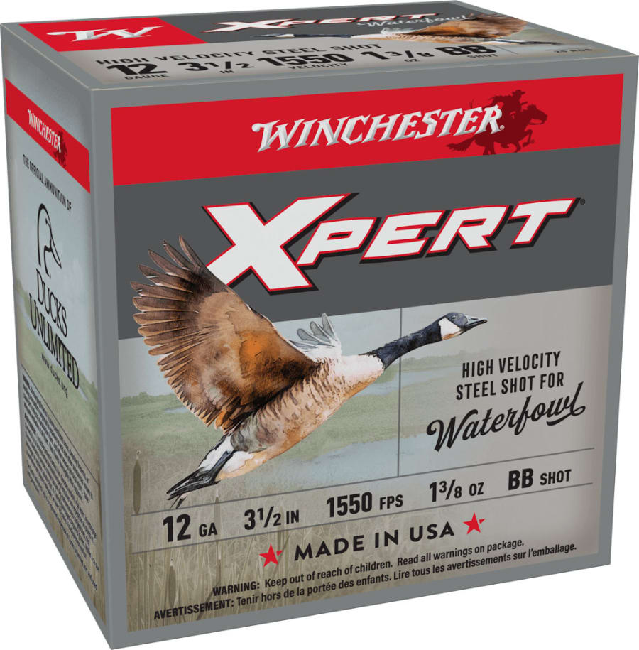 Winchester Xpert Waterfowl 12 Gauge, 3.5" shell, size BB shot, 25 rounds
