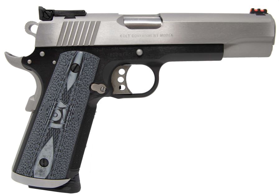 Colt Gold Cup Trophy 45 Auto Pistol, 8+1 rd, 5" barrel, Blue/Stainless Steel
