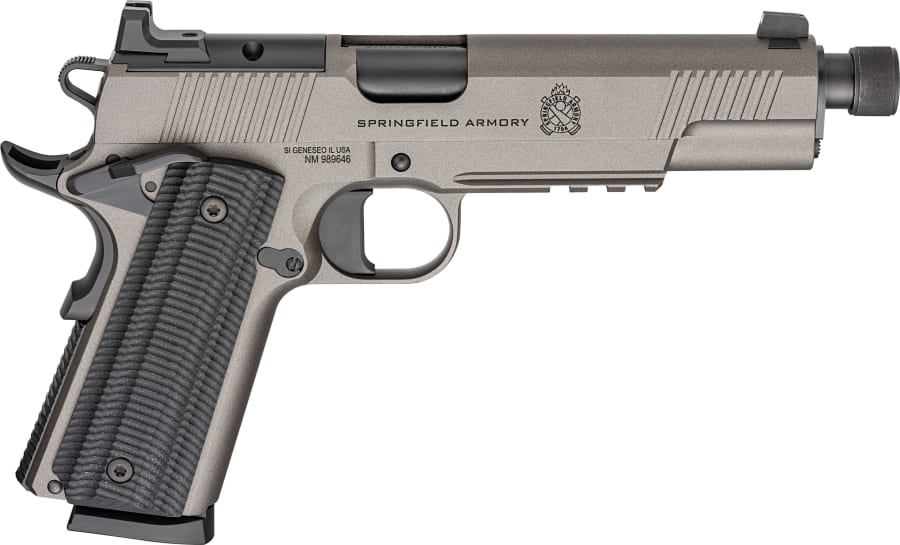 Springfield Armory USA 1911 Operator AOS 45 Auto Pistol, 8+1 rd, 5.75" barrel, Gray