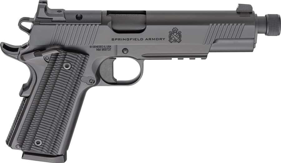 Springfield Armory USA 1911 Operator AOS 45 Auto Pistol, 8+1 rd, 5.75" barrel, Black
