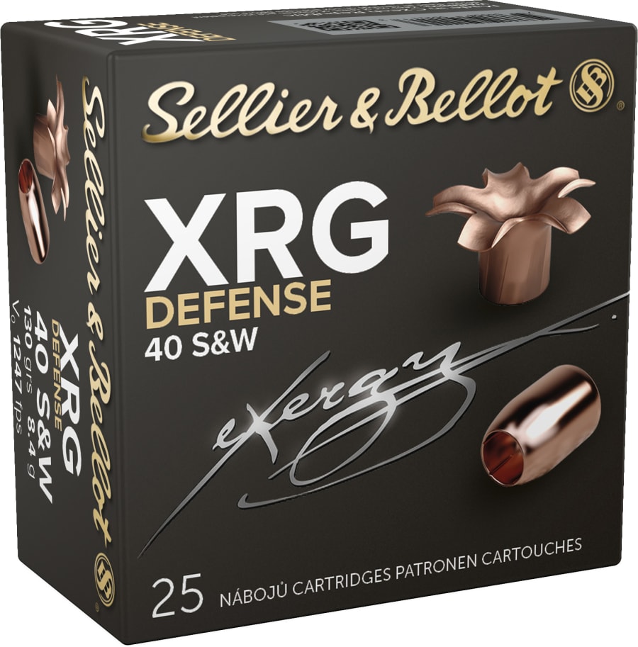 Sellier & Bellot Pistol 40 S&w, 130 gr HP XRG, 25 rounds
