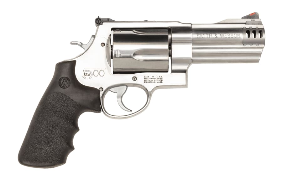 Smith & Wesson 500 500 S&W Mag Revolver, 5 rd, 4" barrel, Stainless Steel
