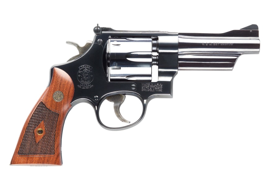 Smith & Wesson 27 357 Mag Revolver, 6 rd, 4" barrel, Blue
