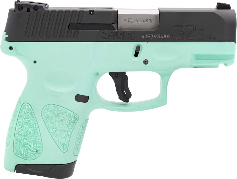 Taurus G2S Slim 9mm Luger Pistol, 7+1 rd, 3.25" barrel, Blue/Black
