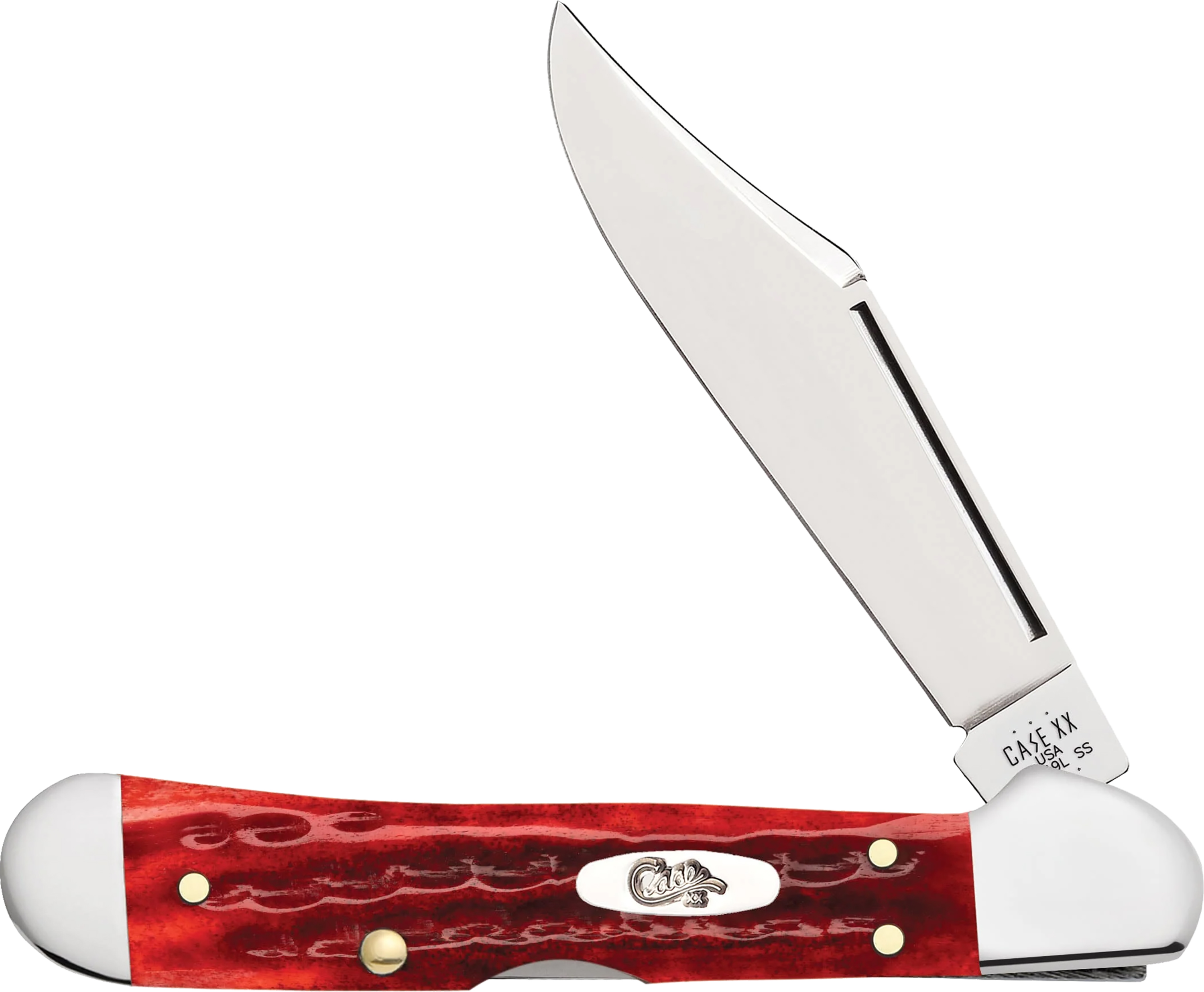 Case CAE Copperlock Old Red Bone Pocket Worn Corn Cob Jig 4.63 In