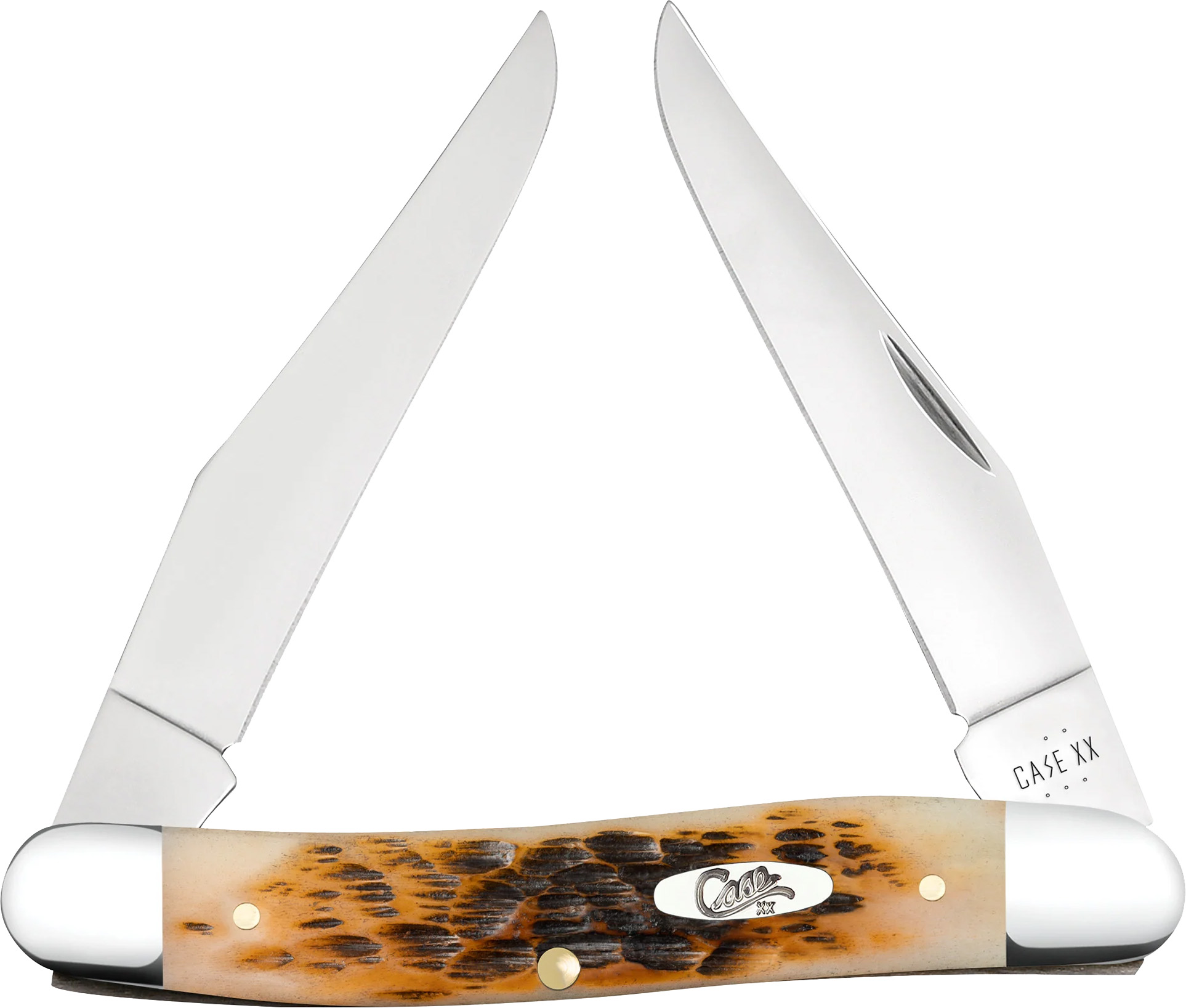 Case CAE MUSKRAT AMBER BONE Peach Seed Jig Amber Bone .000