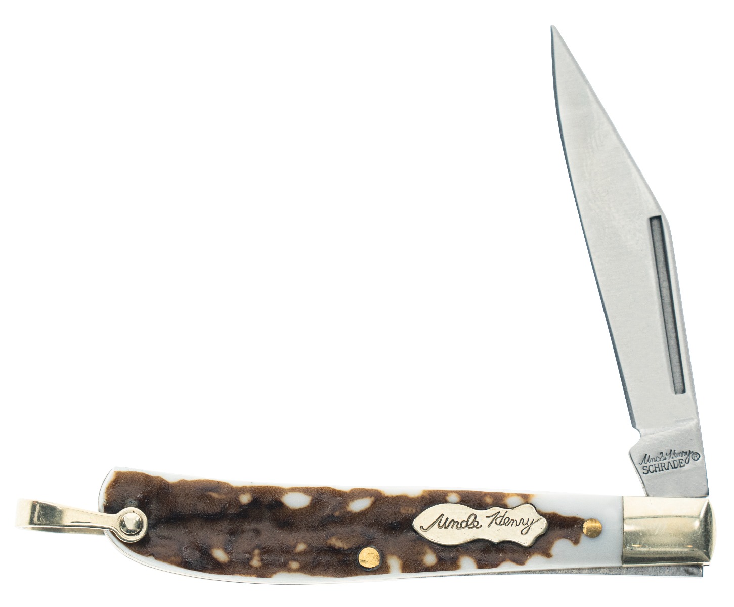Uncle Henry Next Gen Roadie Knife: 2.2" Blade, 5.1" Length, Staglon Handle, 0.9oz Lightweight, 7cr17mov HC Stainless Steel