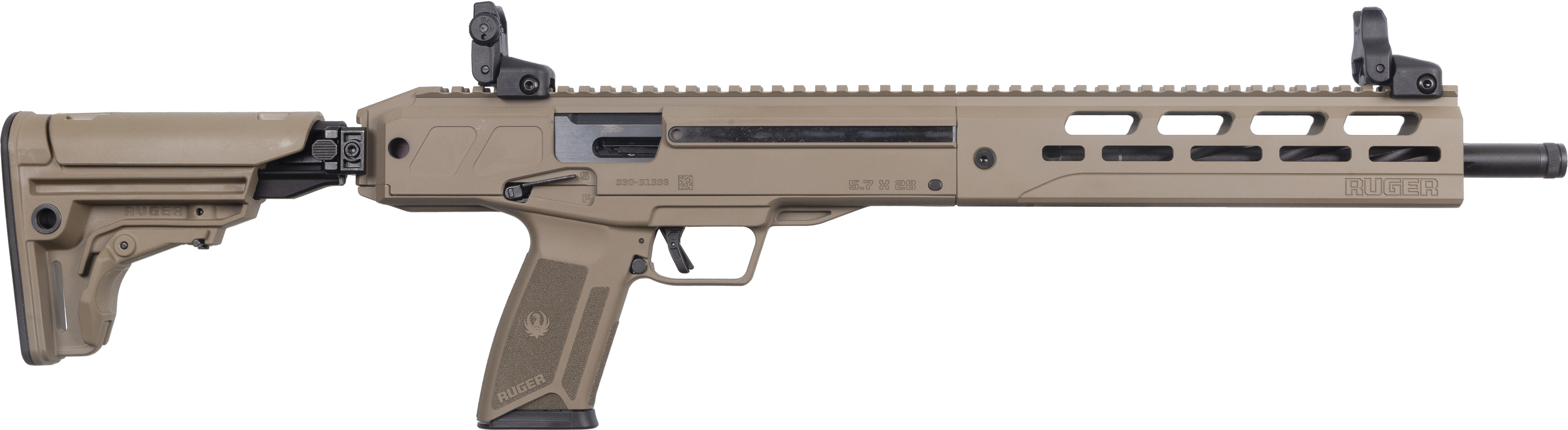 Ruger LC Carbine 5.7x28mm 20+1 16.250 Brown Aluminum Alloy