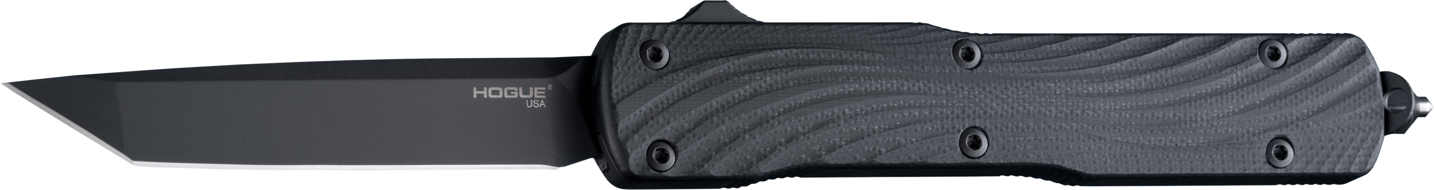 Hogue Counterstrike 34860 OTF Knife 3.35in Tanto Blade 20CV Black G10 - Hogue
