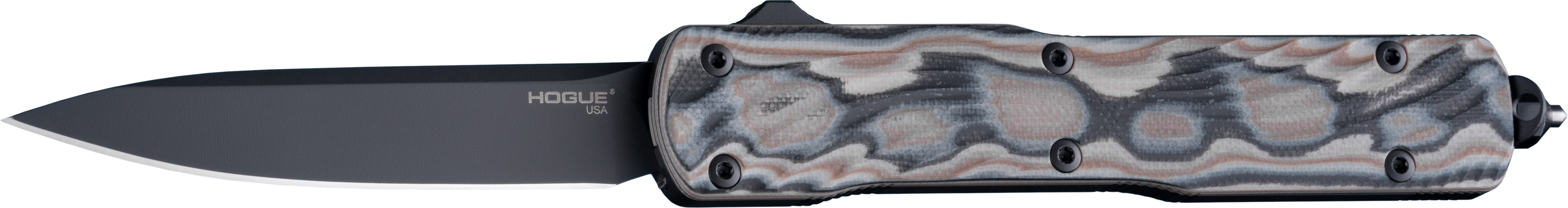 Hogue 34877 Counterstrike 3.35" OTF Black FDE G10 Drop Point 20CV - Hogue