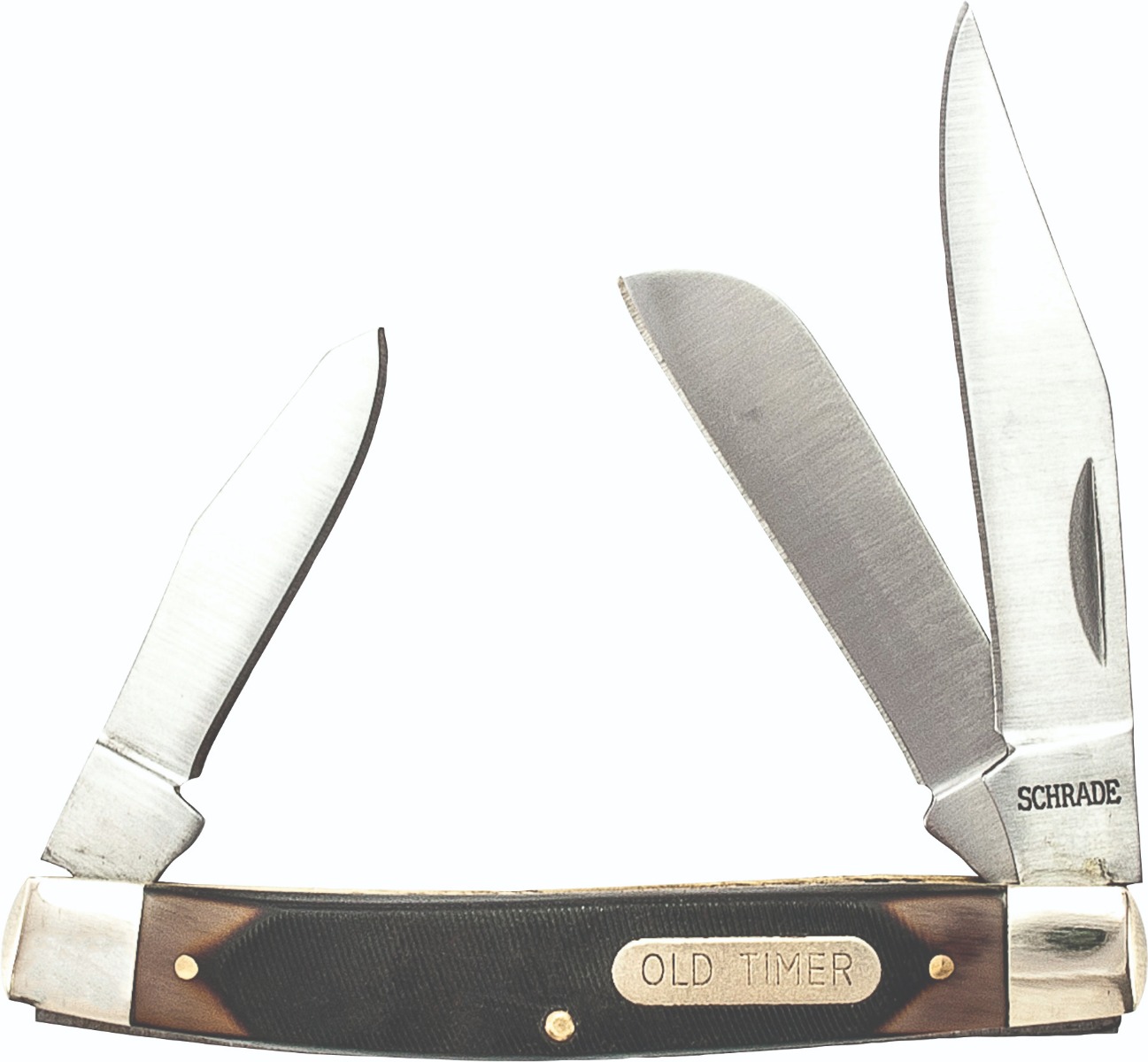 Old Timer 34OT Middleman Knife 3 5/16 in Stainless Steel Brown Delrin - Battenfeld Technologies
