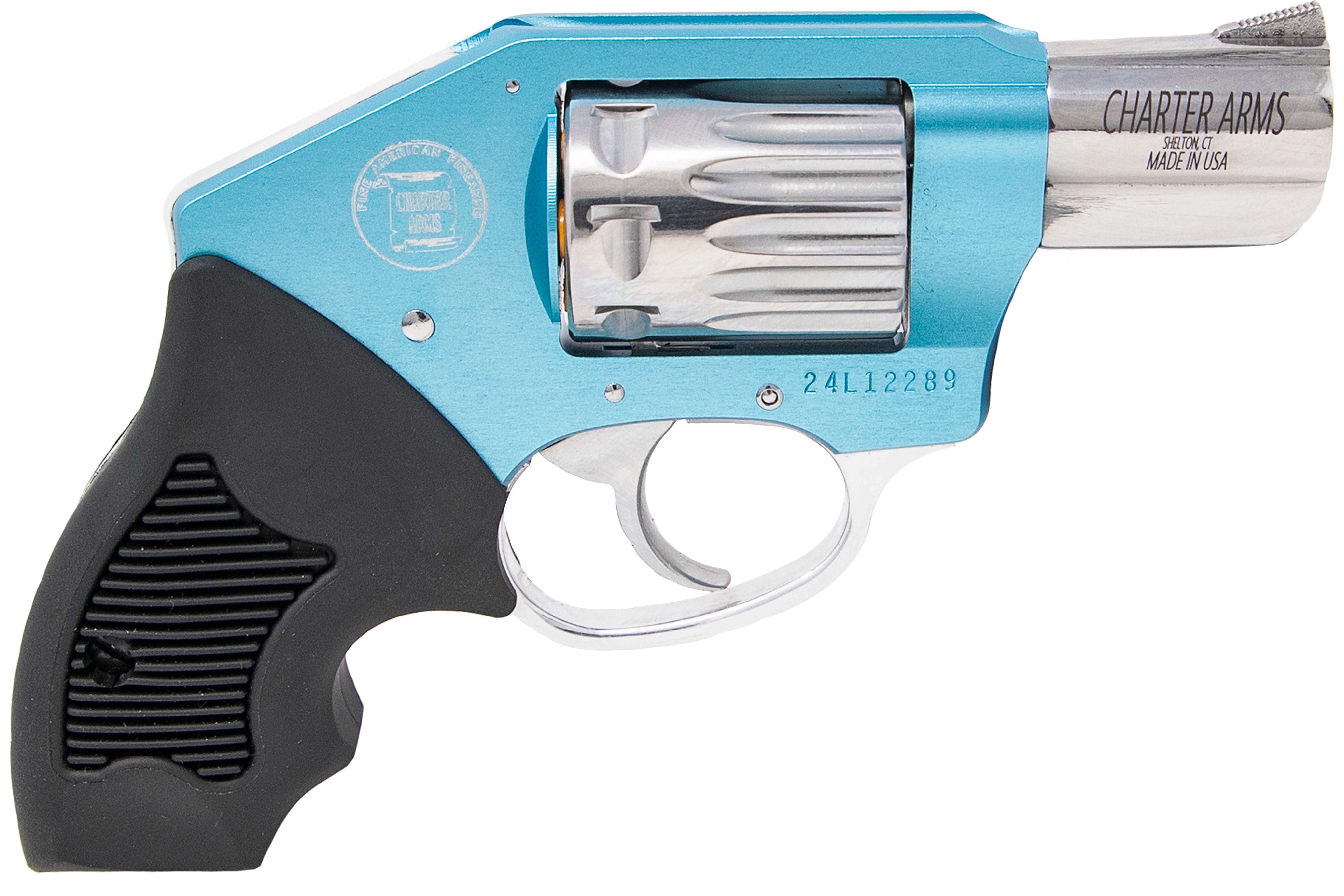 CHARTER ARMS THE WALKER 22 MAG 2IN BARREL 8RD BLUE/HI-POLISH ALUM FRAME SMALL COMPACT GRIP CONCEALED HAMMER 52371 - CHARTER ARMS