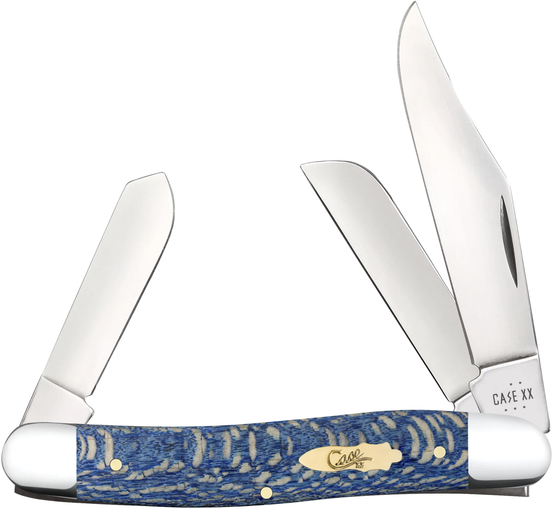 Case CAE STOCKMAN BLUE SYCAMORE Blue Sycamore Wood .000