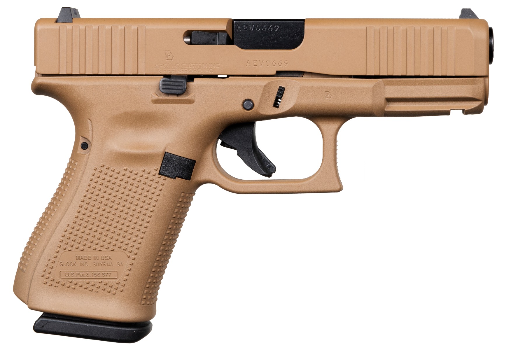 GLOCK, INC. 9MM LUGER 15+1 4.02 Cerakote Davidsons Dark Earth 