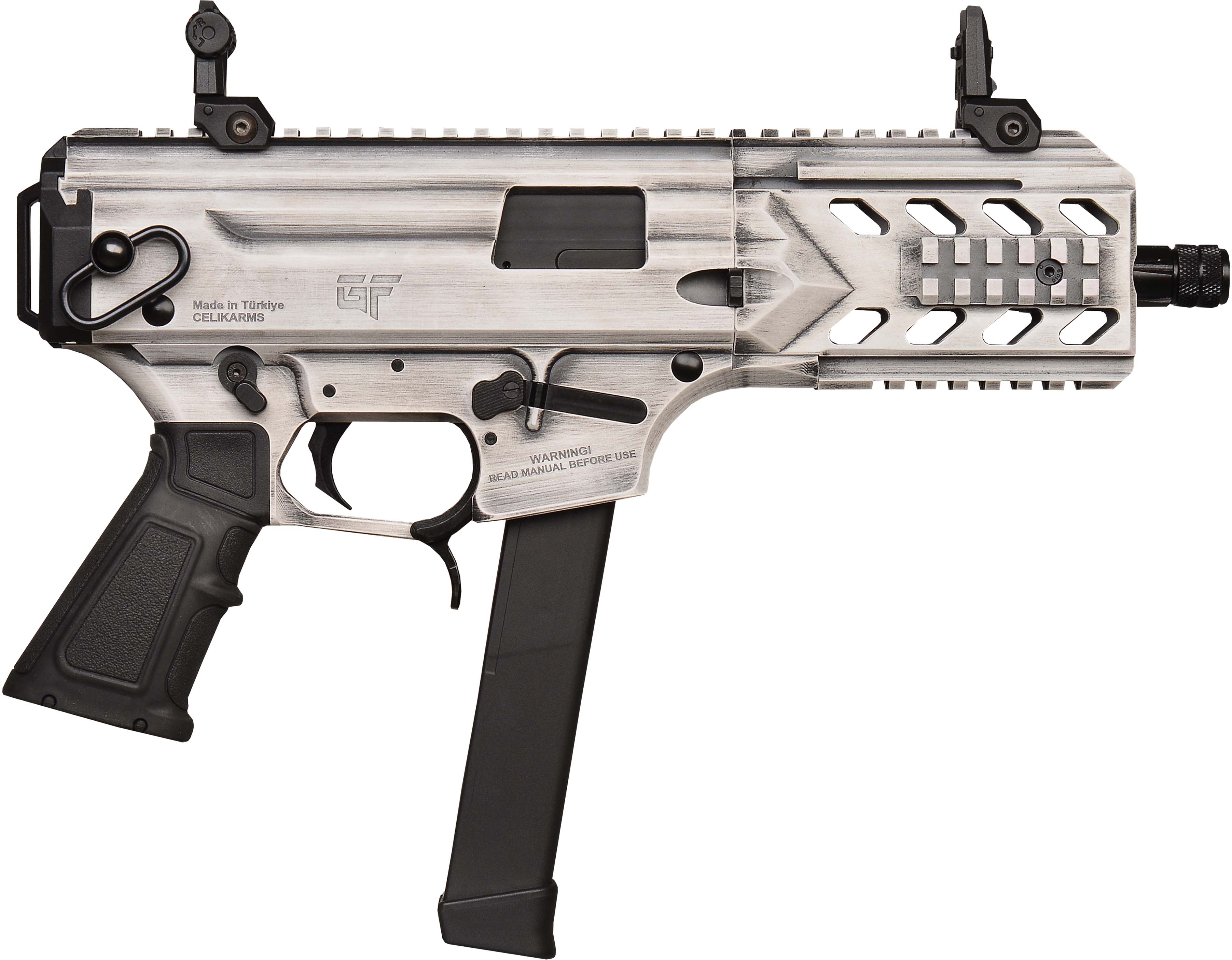 GForce Arms Blade6 Blade6 9mm Luger Glock Magazine Compatible 33+1 6.000 White Alluminum