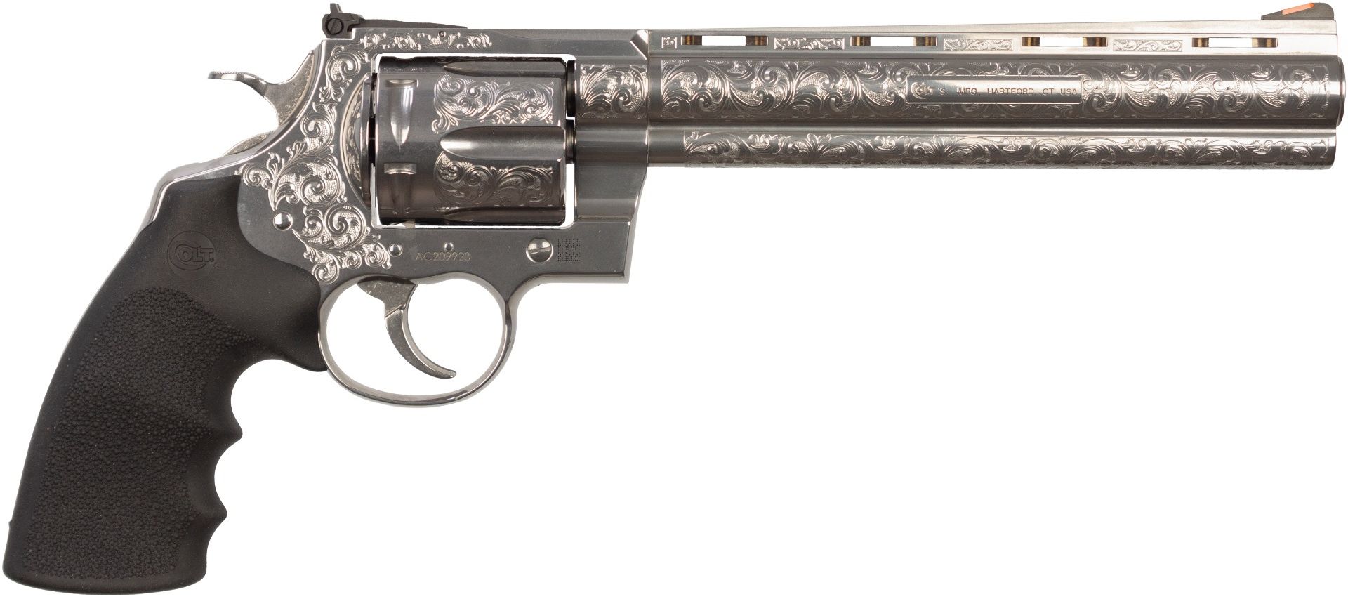 Anaconda Engraved 44 Rem Mag 6 8.000 Stainless Steel American Forged Stainless Stl