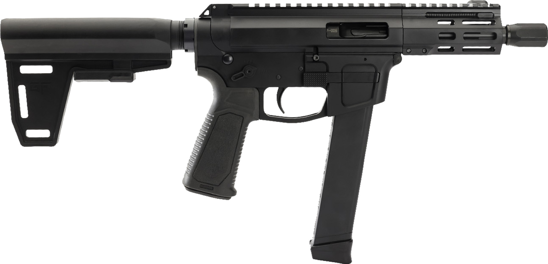 GForce Arms Jawbone 45 Auto 26+1 5.000 Black ALUMINUM ALLOY