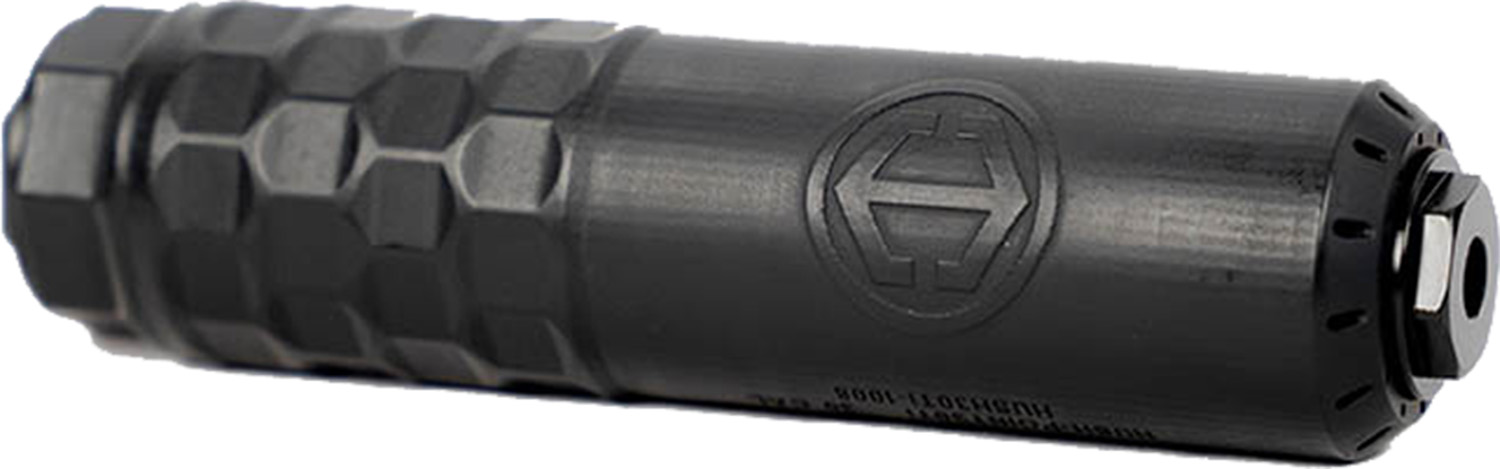 HUSH-POINT 30 SUPPRESSOR .30 CAL INCONEL FLOW-THRU, DT/HUB, 1/2X28 & 5/8X24 CAPS, FULL-AUTO