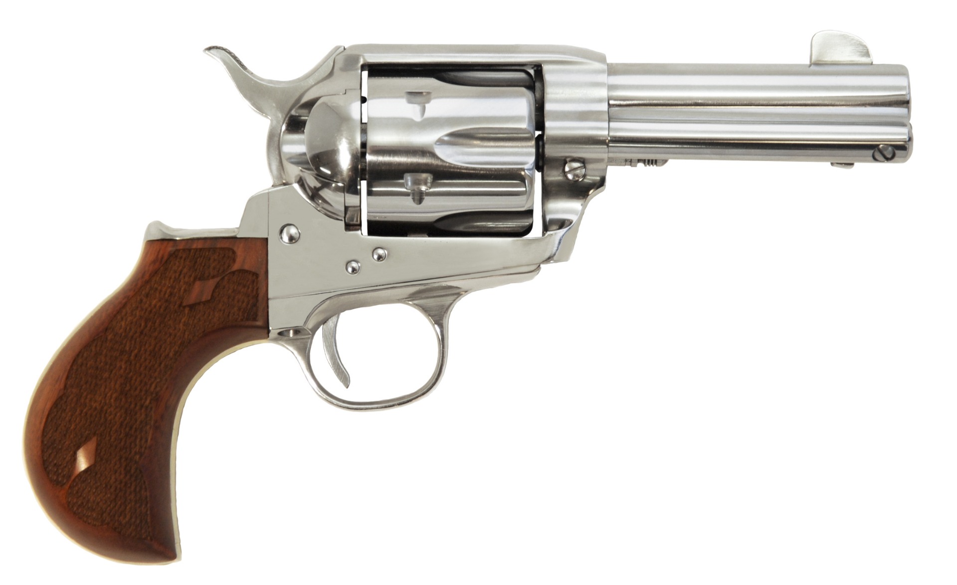 Cimarron Thunderball 45LC Revolver 3.5in Stainless Steel Walnut Grip - Cimarron - 45LC