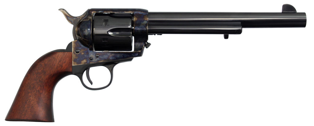 Cimarron 7th Cavalry .45LC 7.5" CC/Blued Walnut Revolver - Cimarron - 45LC