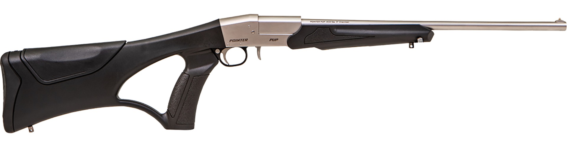 Pointer Pup 410G 18" Single Barrel Nickel Shotgun by Howa - Model PUP410S - View 2