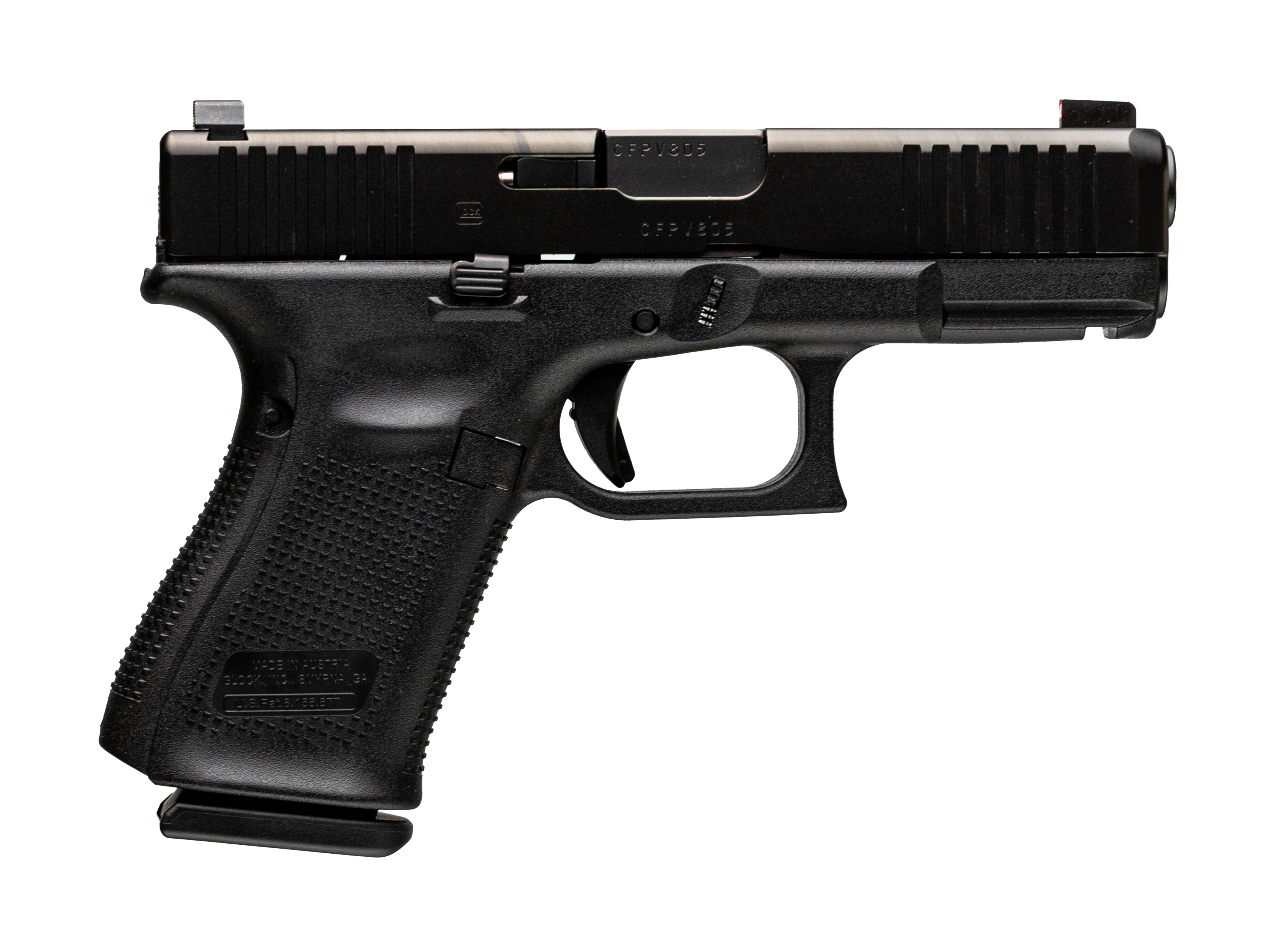 Glock 19 19 9mm Luger Law Enforcement Only 15+1 4.020 Black Polymer