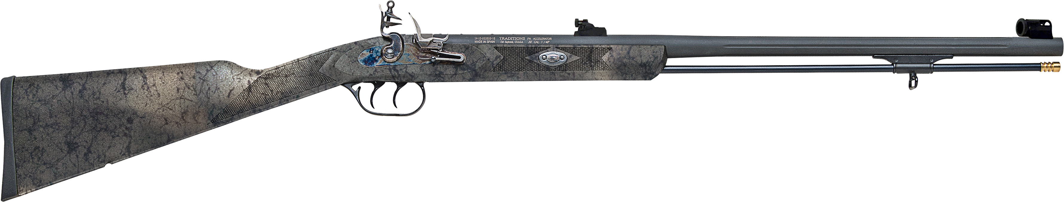 Traditions PA Pellet Ultralight Flintlock .50 Cal 26 in. Tungsten/Desert Web w/PeepSights