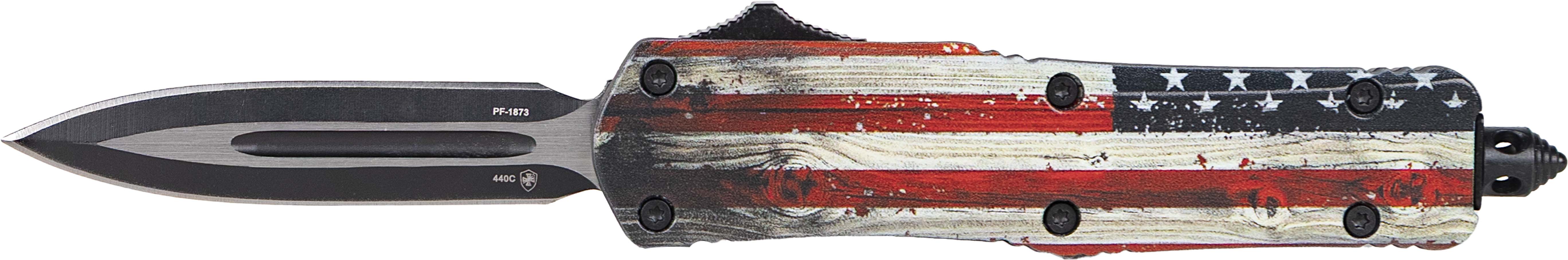 Templar TPL SMALL WOOD US FLAG DAGGER Glass Break .000