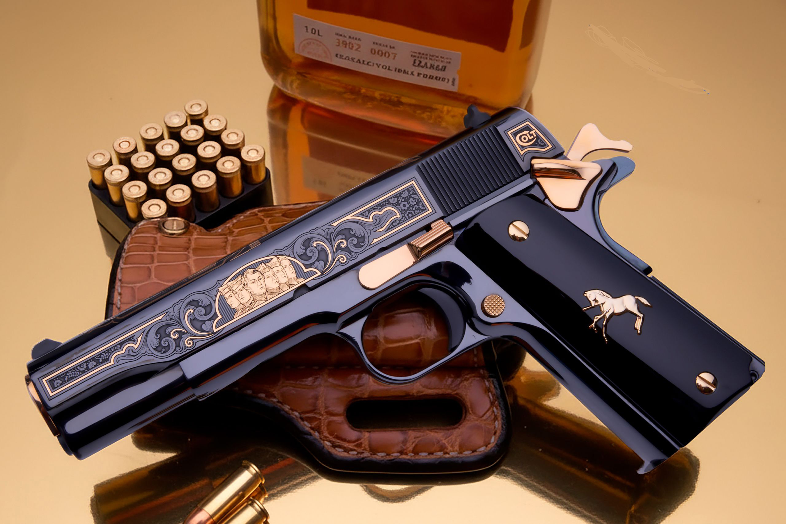 Colt 1911 Government .38 Super Auto +P 9+1 5" Blue Steel Pistol