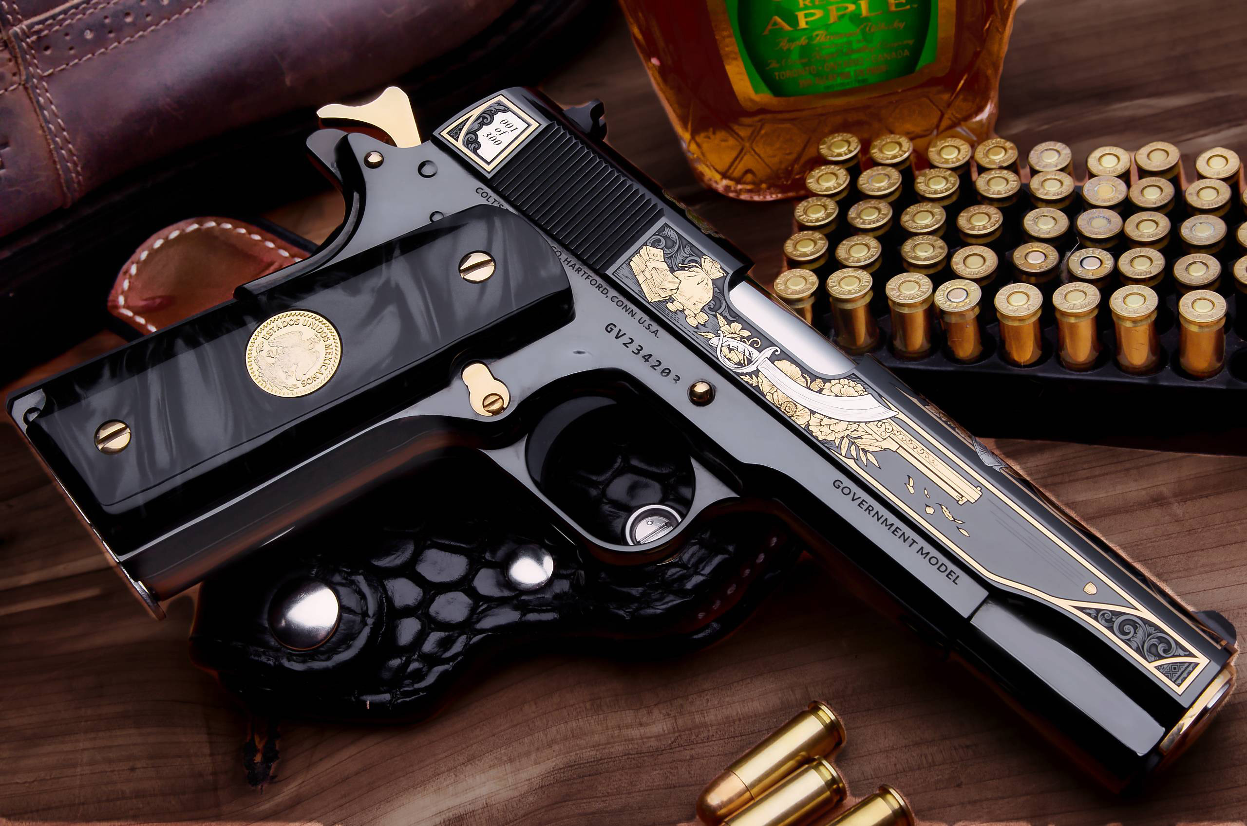 Colt 1911 Government .38 Super Auto +P 9+1 5" Blue Steel Pistol