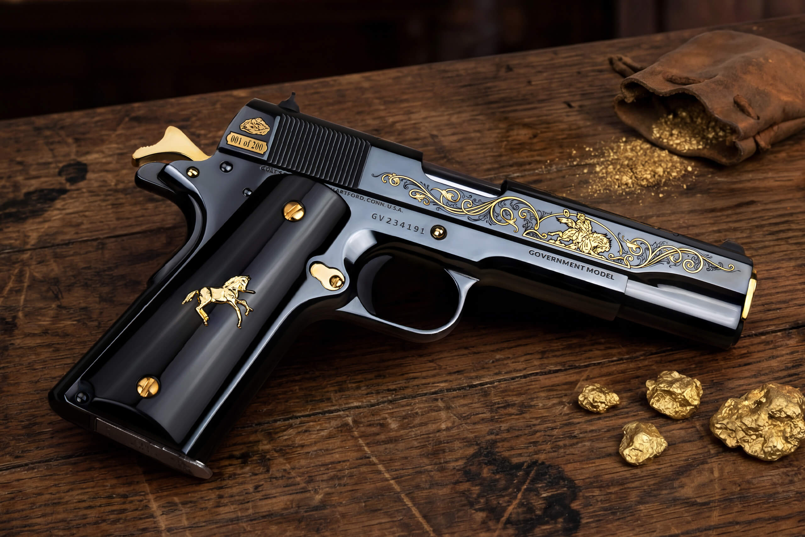 Colt 1911 Government .38 Super Auto +P 9+1 5" Blue Steel Pistol