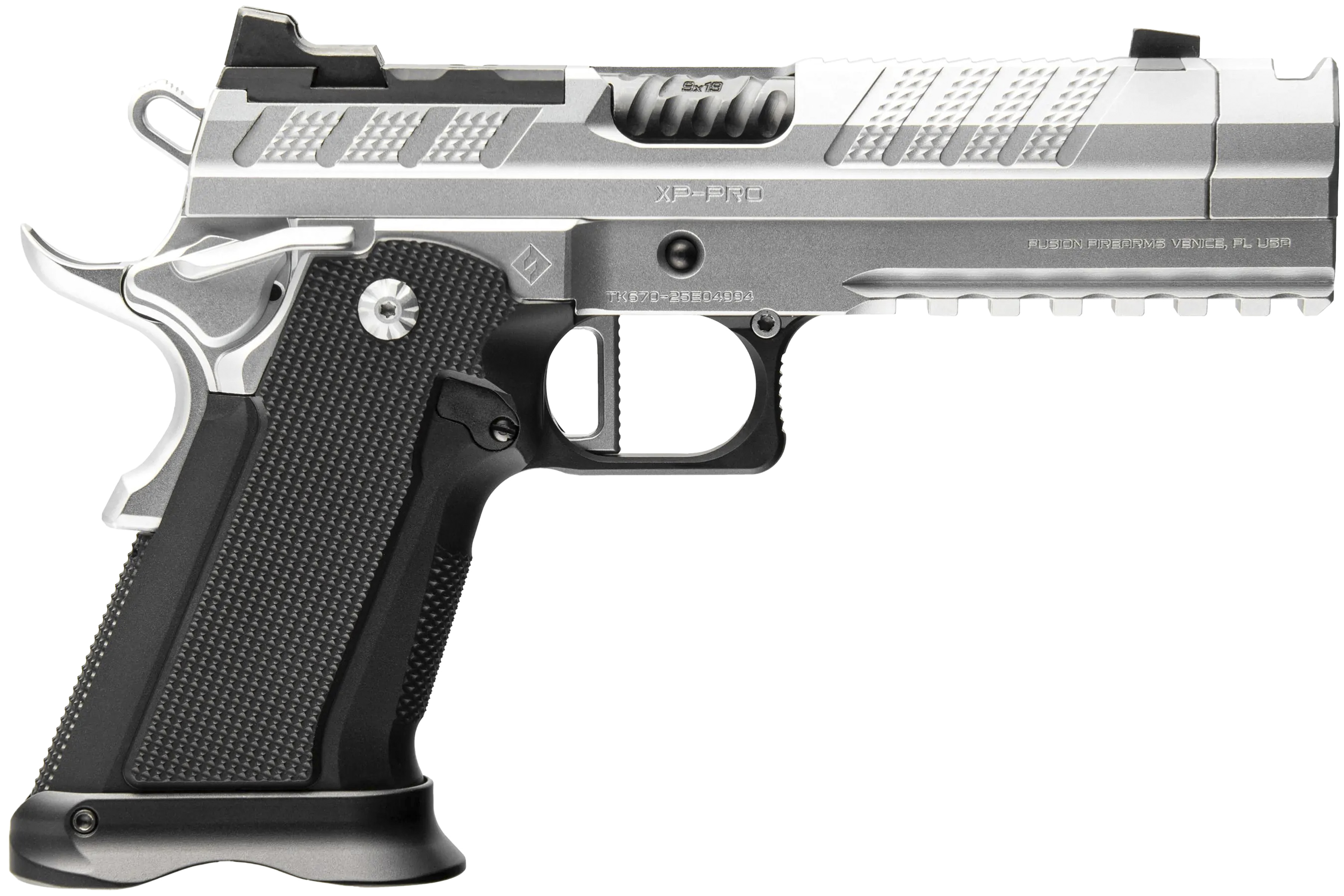Fusion Firearms XP XP 9mm Luger RMR/RMSc Optic Plates Included 17+1 4.600 Chrome Steel