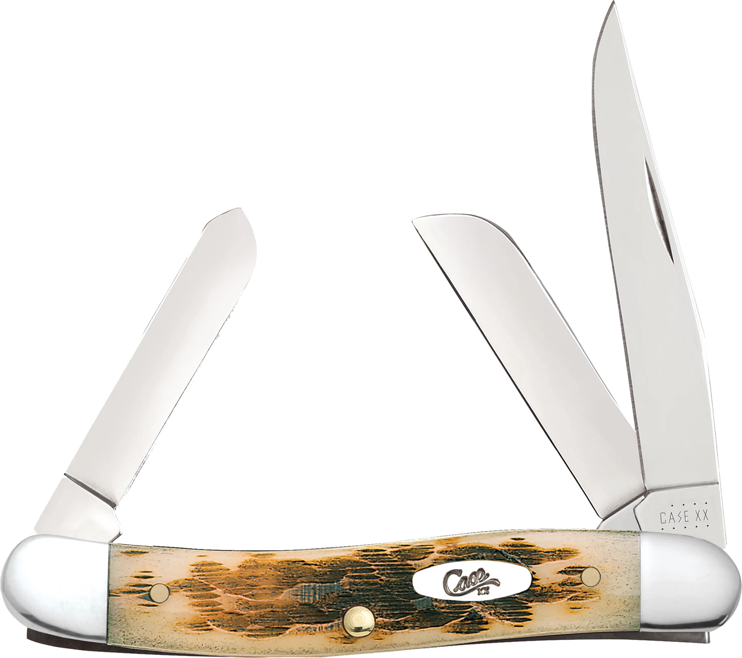 Case Medium Stockman Amber Bone