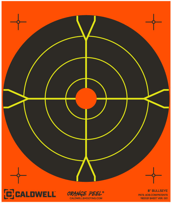 CAL TRGT ORANGE 8IN 5PK