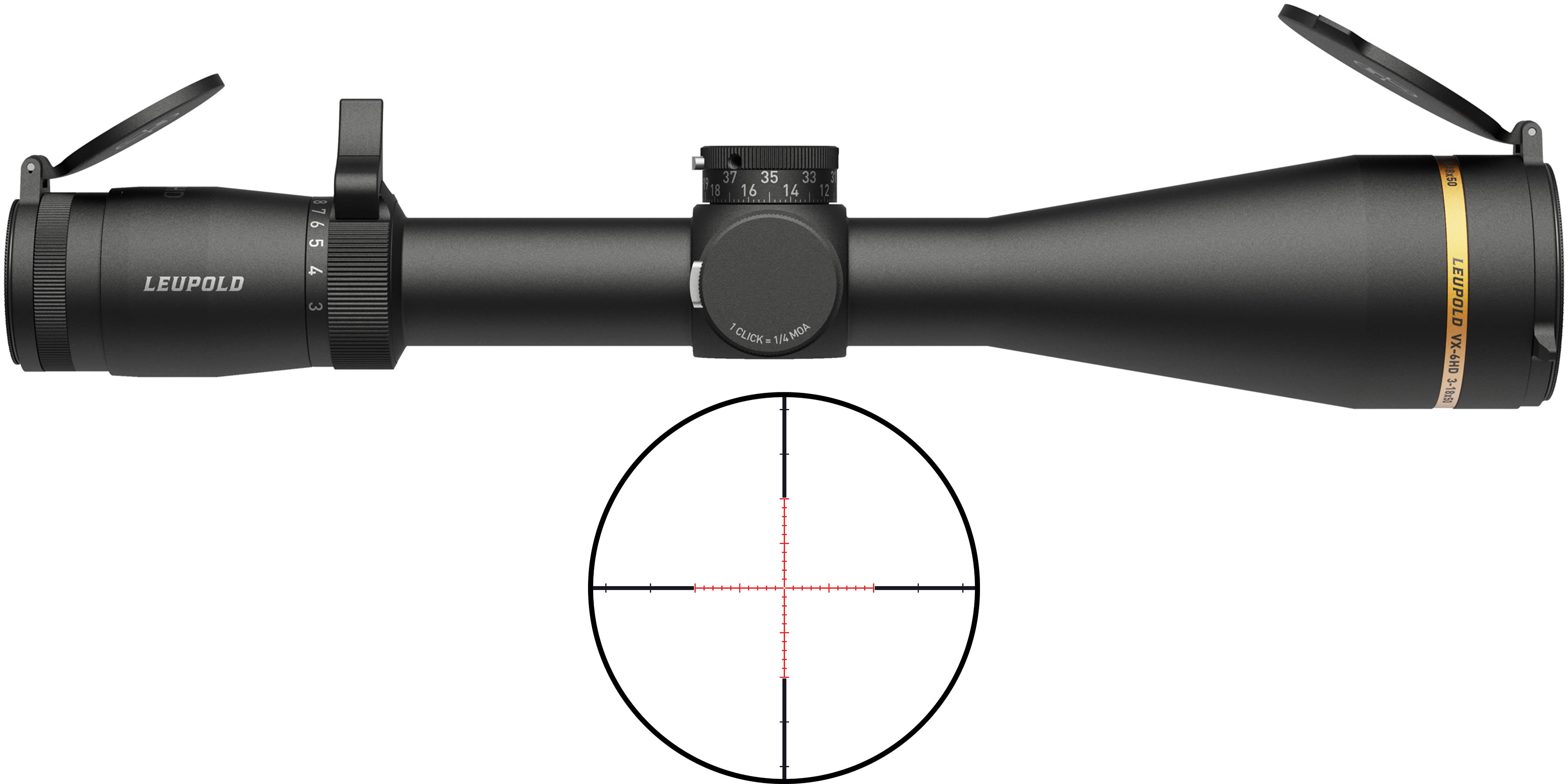 Leupold VX-6HD 3-18x50mm 30mm Scope