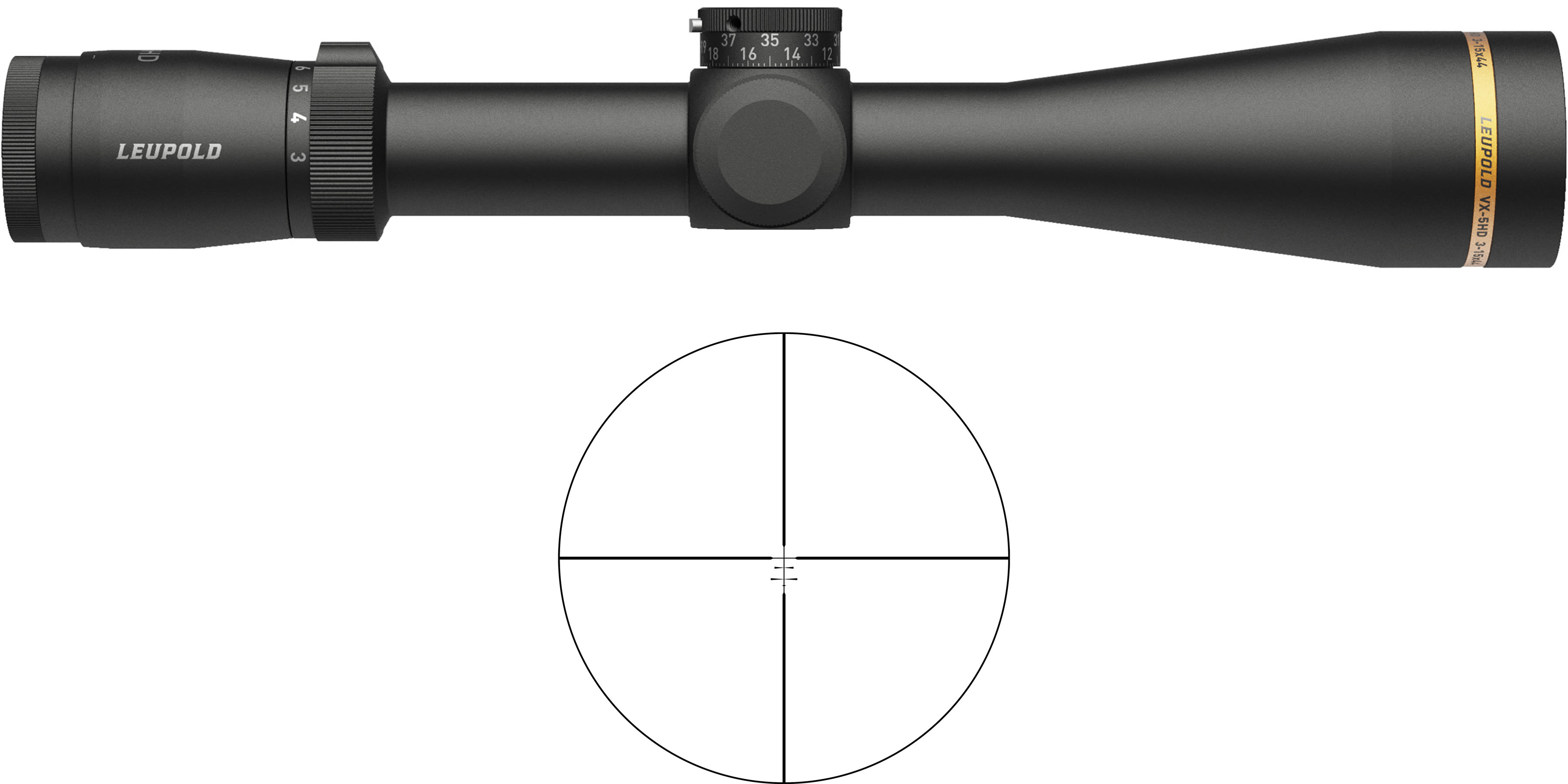 Leupold VX-5HD 3-15x44mm 30mm Scope
