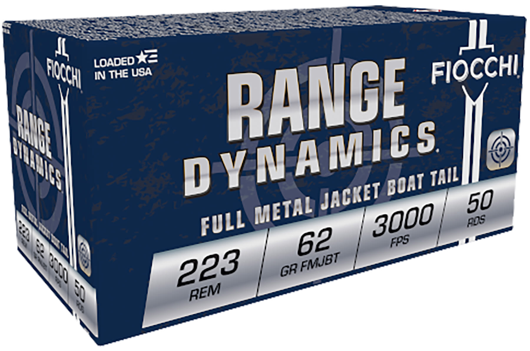 Fiocchi Range Dynamics 223 Rem 62 Grain FMJ-BT