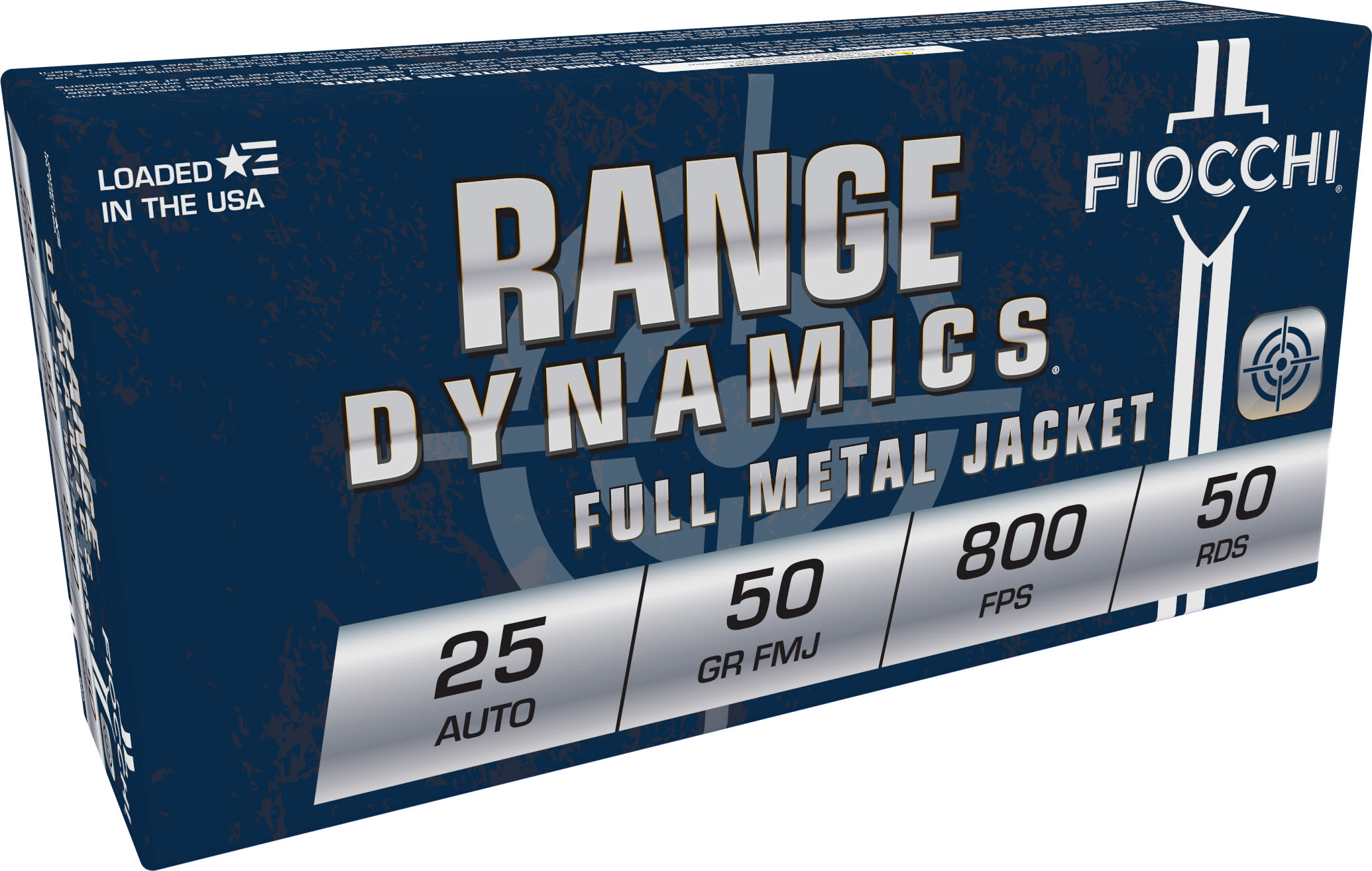 Fiocchi Range Dynamics 25 Auto 50 Grain FMJ