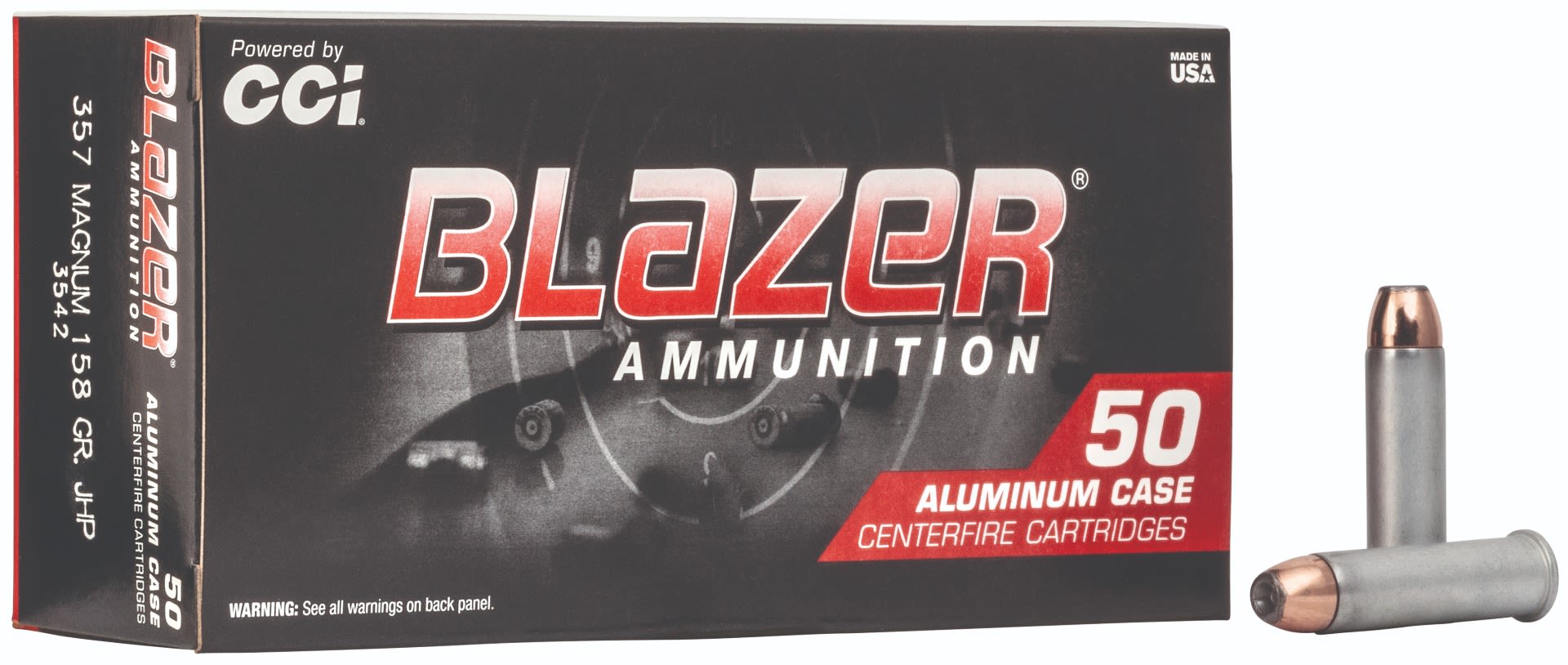CCI Blazer 357 Mag 158GR JHP