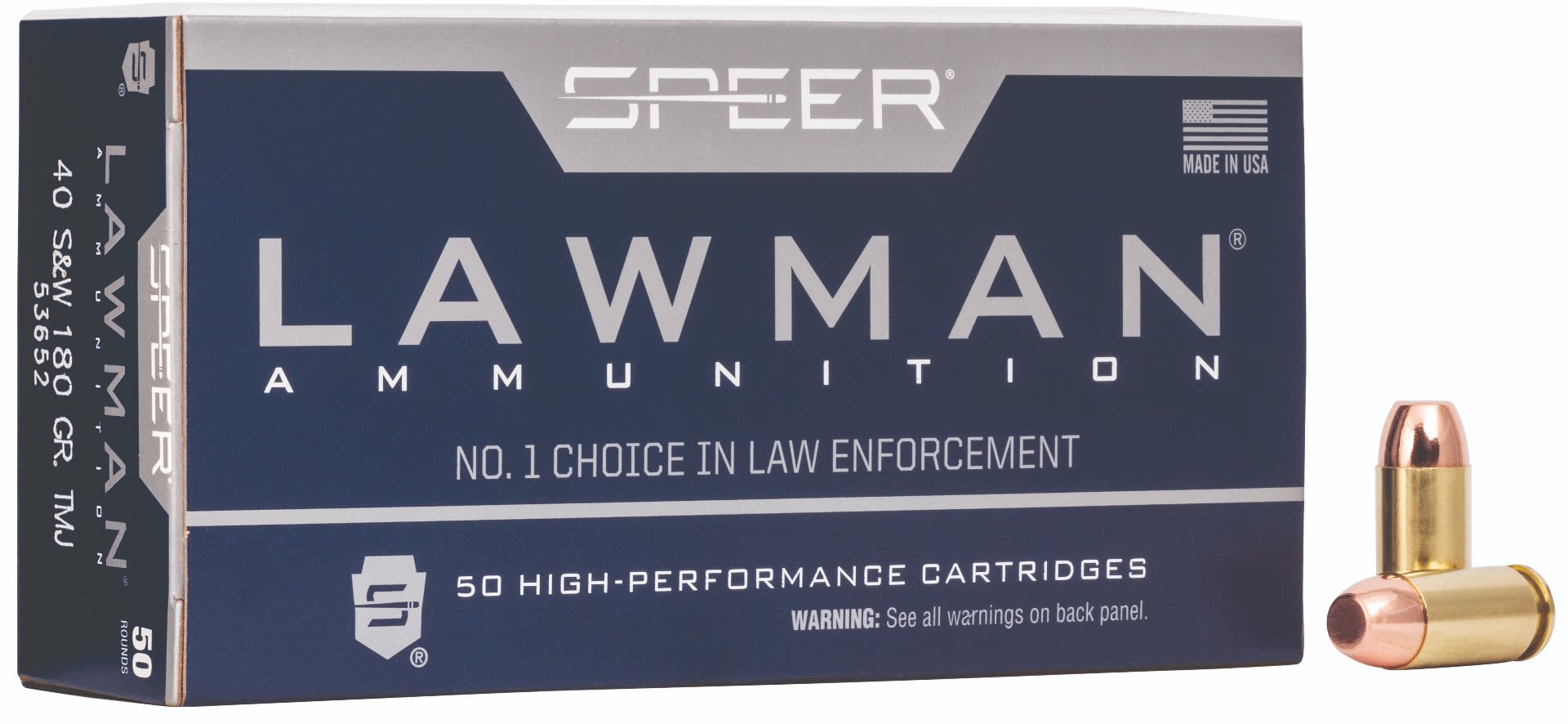 Speer Lawman 40 S&W 180GR TMJ FN