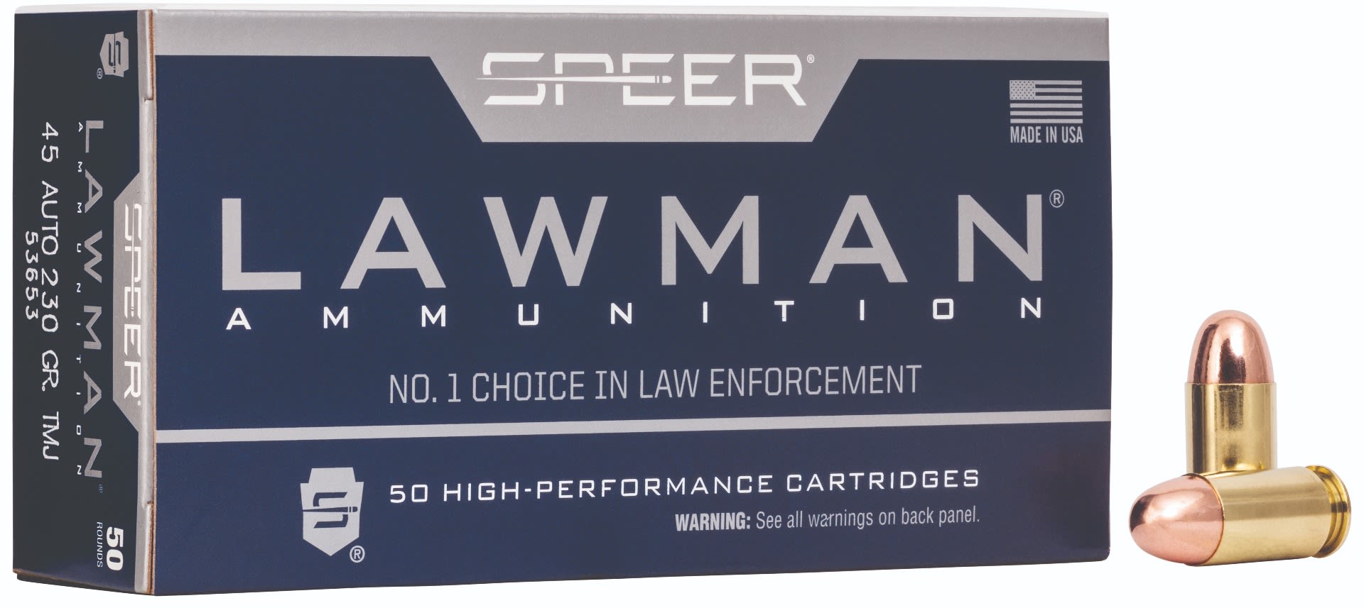 Speer Lawman 45 Auto 230GR TMJ FN