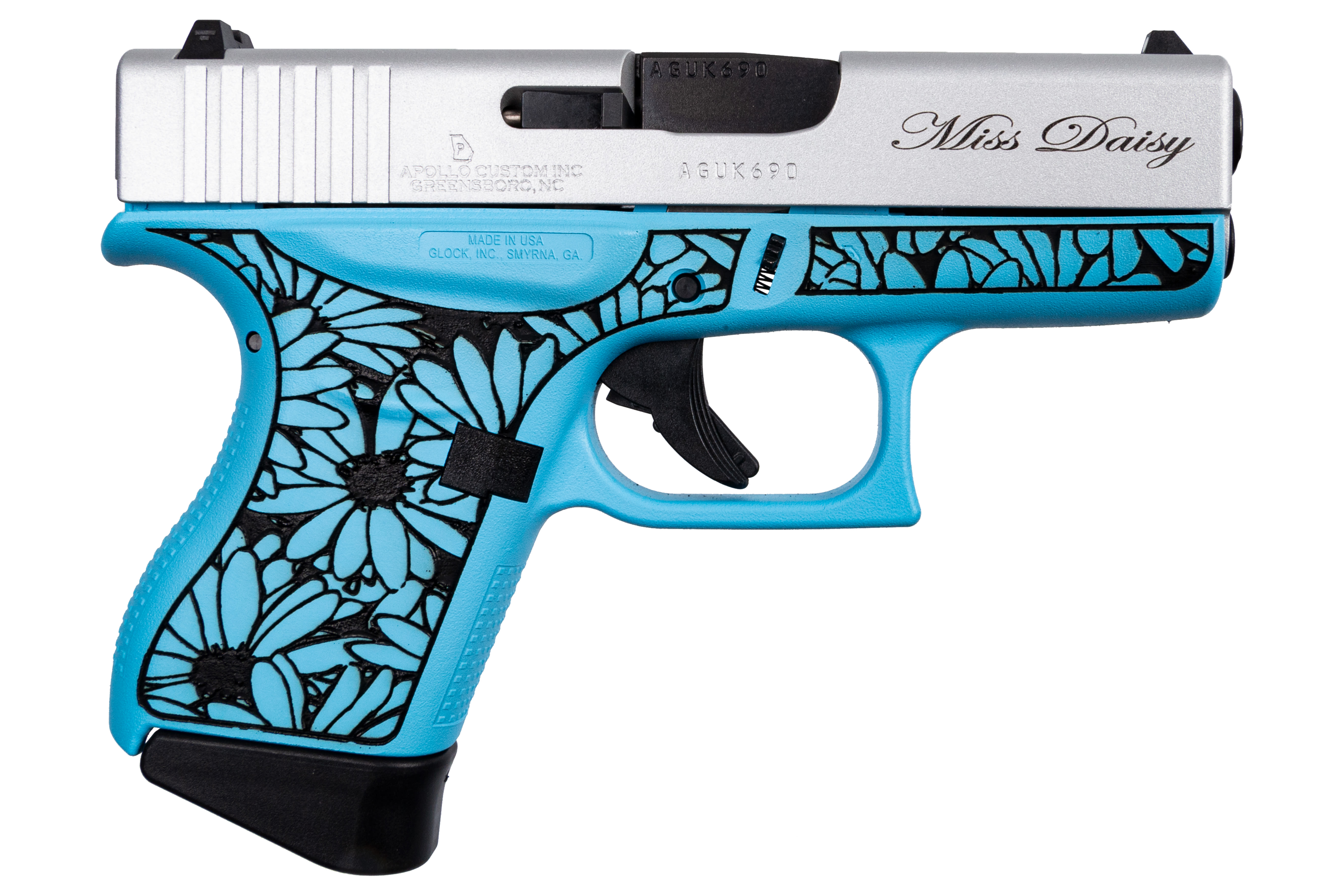 Glock 43 Miss Daisy 9mm 3.39
