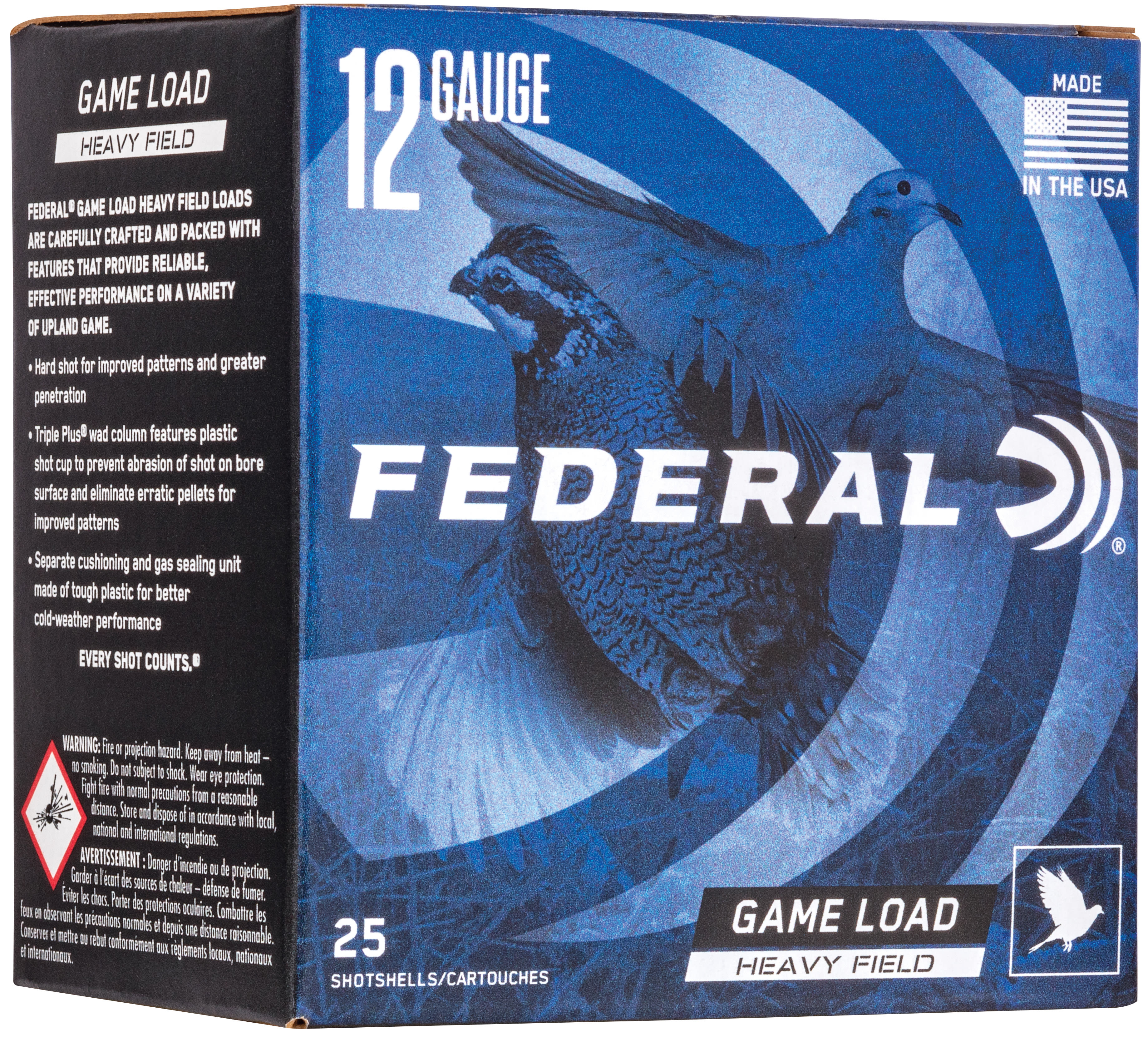 Federal Game Load Heavy Field 12 Gauge 2.75